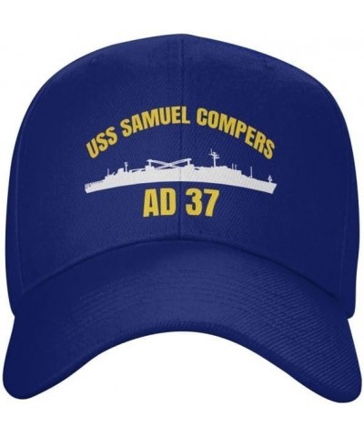 USS Samuel Gompers Ad-37 Flag Denim Hats Baseball Caps Fisherman's hat Knitted hat Blue $17.24 Baseball Caps