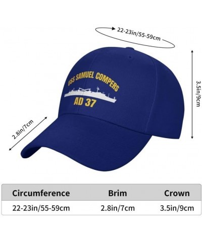 USS Samuel Gompers Ad-37 Flag Denim Hats Baseball Caps Fisherman's hat Knitted hat Blue $17.24 Baseball Caps