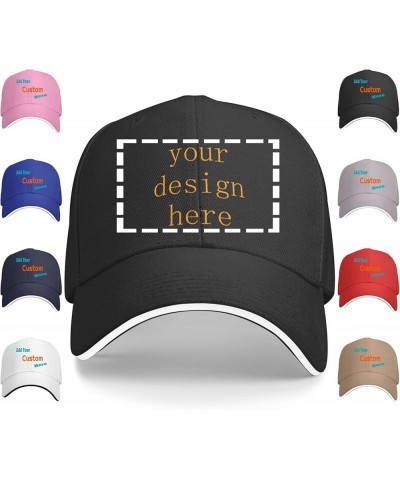 Customized Cap Your Design Here,Personalized Hats,Custom Hats Design Your Own Classic Mens Womens Trucker Cap Custom $9.37 Ba...