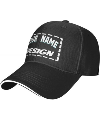 Customized Cap Your Design Here,Personalized Hats,Custom Hats Design Your Own Classic Mens Womens Trucker Cap Custom $9.37 Ba...