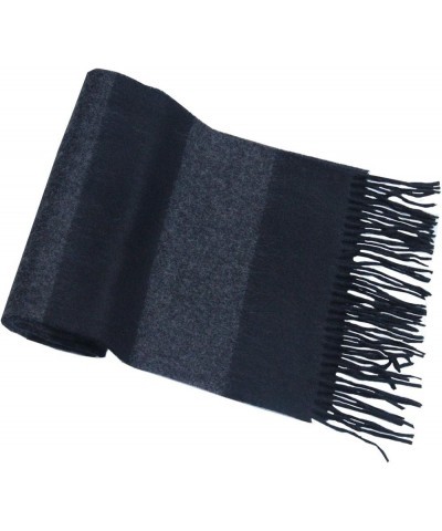 Women Men Winter Luxury Cozy Wool Warm Tartan Checked Plaid Wrap Scarf Dark Gray/Black $12.09 Scarves