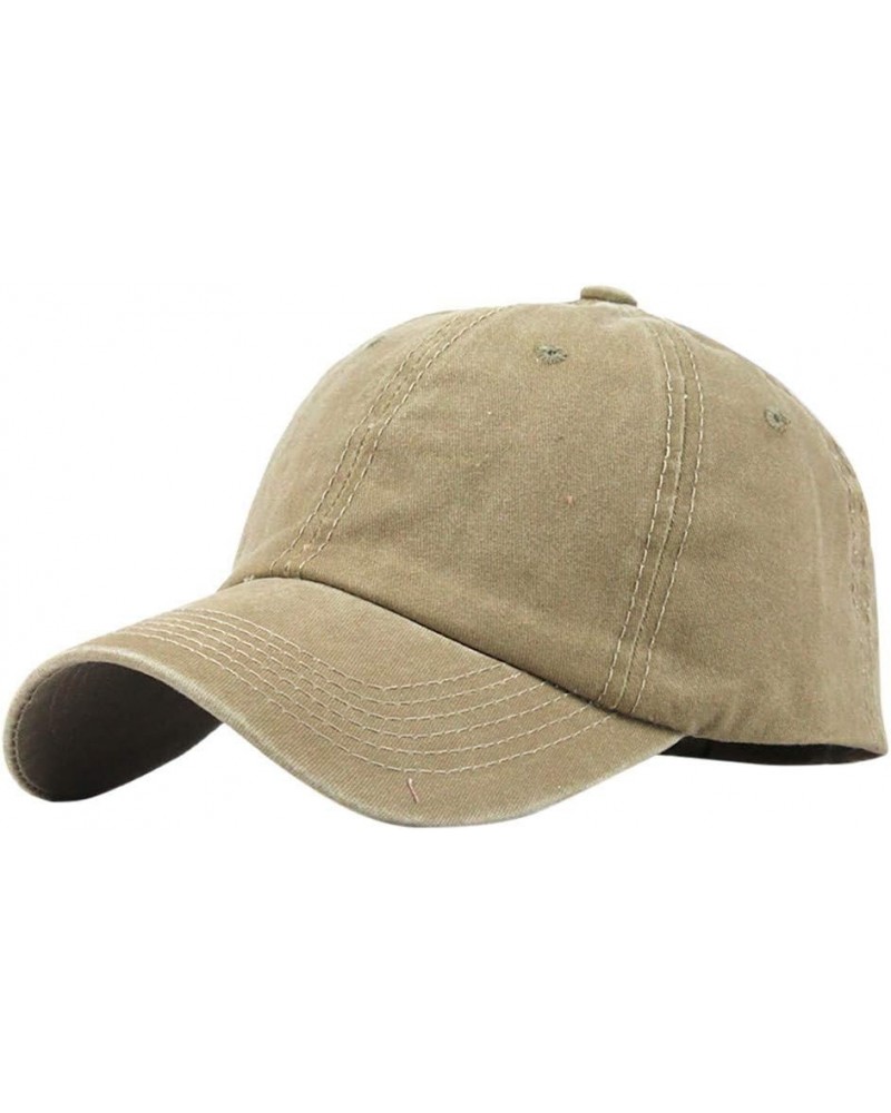 Summer Beach Hats for Women Baseball Cap Baseball Cap Adjustable Plain Hat Funny Trucker Hats for Women Sun Hat Khaki $5.40 B...