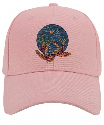 Baseball Cap Sea Turtle Trucker Hats for Men Graphic Camo Snapbacks for Gift Pink $10.93 Baseball Caps