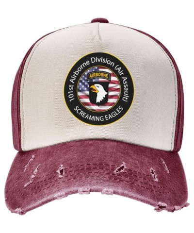 101st Airborne Air Assault Paratroops Veteran Upgrade Your Style with Funny Adjustable Cotton Baseball Caps for Men and Women...