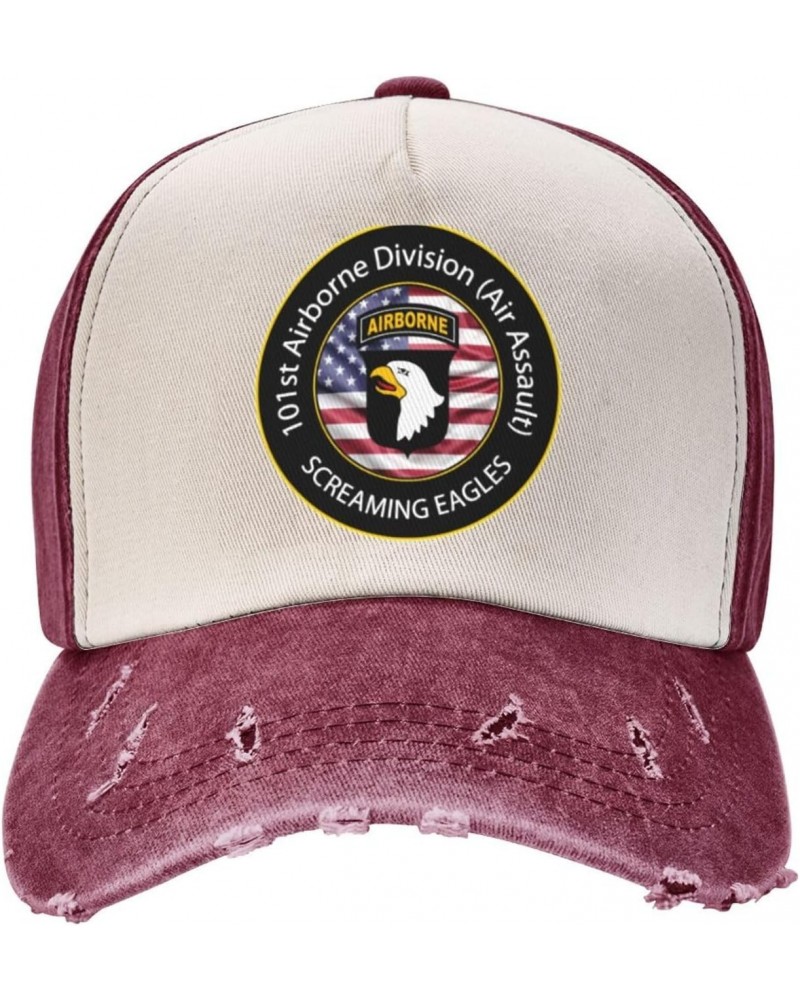 101st Airborne Air Assault Paratroops Veteran Upgrade Your Style with Funny Adjustable Cotton Baseball Caps for Men and Women...