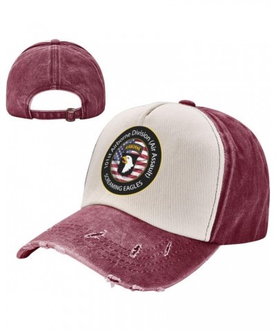 101st Airborne Air Assault Paratroops Veteran Upgrade Your Style with Funny Adjustable Cotton Baseball Caps for Men and Women...