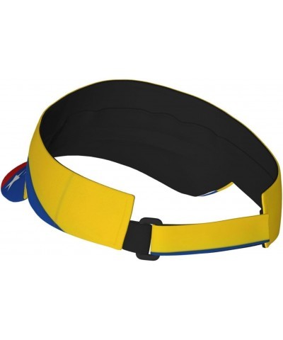 Flag of Venezuela Sunshade Empty top hat, Breathable, Velcro Adjustable Cap, with Sweatband, no Blocking Sight, Tennis Ball C...