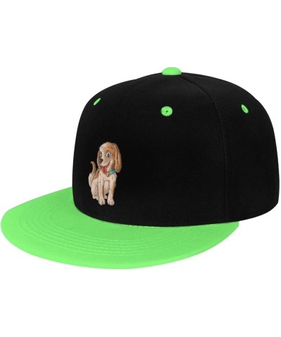 Naughty Dog Snapback Hat for Men Women Baseball Cap Trucker Flat Bill Hats Dad Caps Green $12.12 Baseball Caps