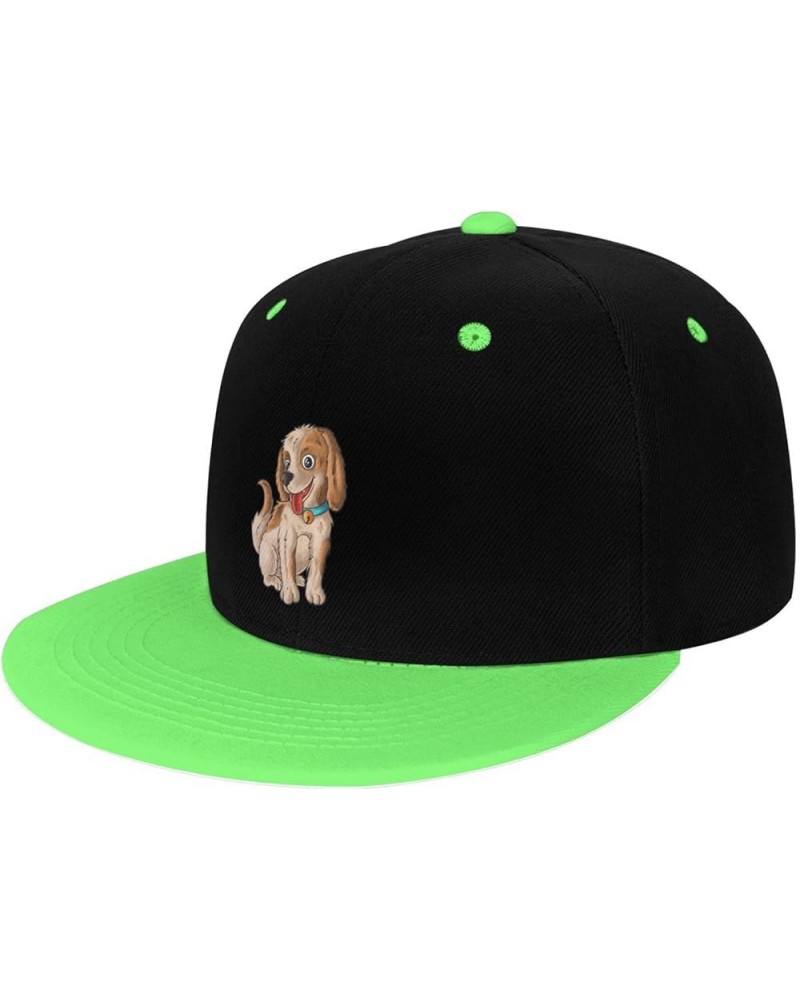 Naughty Dog Snapback Hat for Men Women Baseball Cap Trucker Flat Bill Hats Dad Caps Green $12.12 Baseball Caps