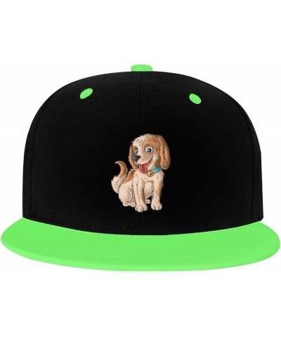 Naughty Dog Snapback Hat for Men Women Baseball Cap Trucker Flat Bill Hats Dad Caps Green $12.12 Baseball Caps