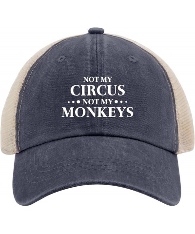 Not My Circus Not My Monkeys Baseball Cap Hats for Men Fashion AllBlack Mens Golf Hat Gifts for Daughter Beach Cap Purplish B...