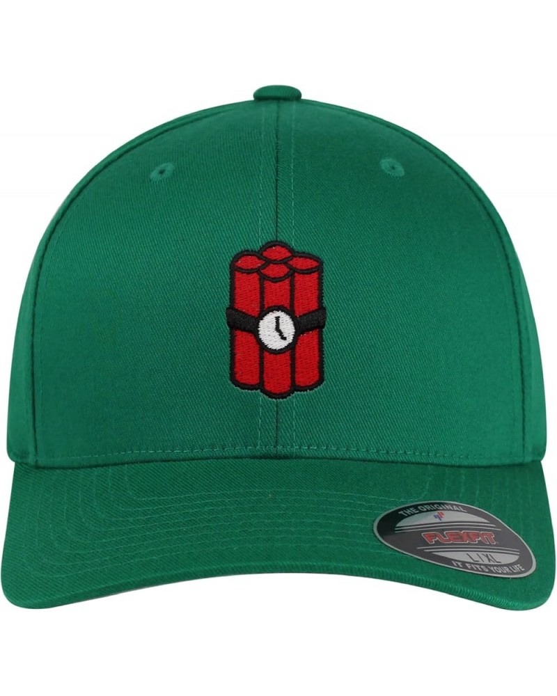 Flexfit TNT Embroidered Baseball Cap Bomb Green $14.99 Baseball Caps