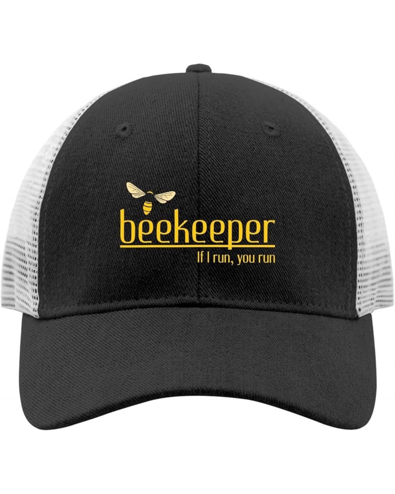 Beekeeper If I Run You Run Hats for Women Baseball Caps Soft Washed Workout hat Adjustable Allblack $11.66 Baseball Caps