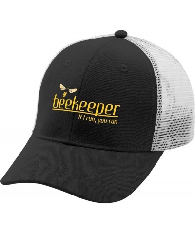 Beekeeper If I Run You Run Hats for Women Baseball Caps Soft Washed Workout hat Adjustable Allblack $11.66 Baseball Caps