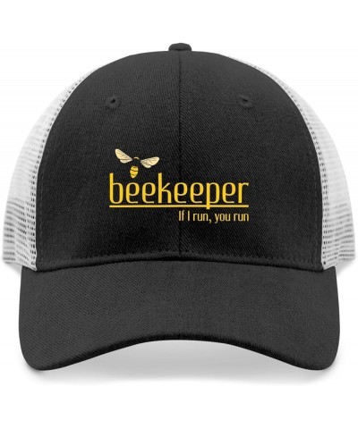 Beekeeper If I Run You Run Hats for Women Baseball Caps Soft Washed Workout hat Adjustable Allblack $11.66 Baseball Caps