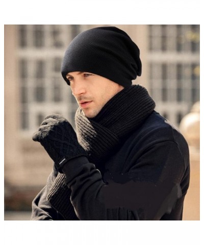 1*Cool Baggy Cap Slouch Oversize Hat Ski Beanie Winter Knit Warm Accessory Part Black $9.39 Skullies & Beanies