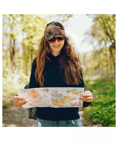 Camo Baseball Cap for My Grandma Cancer Fighter Cotton Hunting Dad Hats for Men & Women Forest Tree Khaki $12.30 Baseball Caps