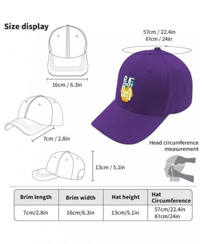 be Sweets be a Pineapple Trucker hat Women's hat Men hat Gifts for Men+Beach Hats Purple $9.22 Sun Hats