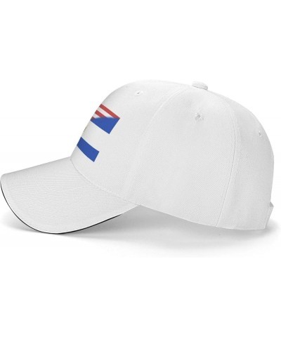 American El Salvador Flag Baseball Cap for Men Women White $10.49 Baseball Caps