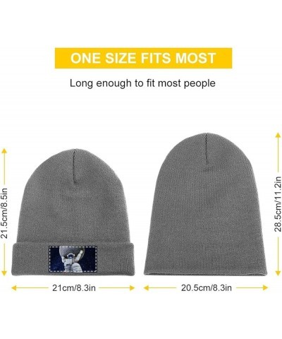 Beanie Hat for Men and Women Cherries Notes Winter Warm Hats Knit Slouchy Thick Cap Charcoal-astronaut $11.18 Skullies & Beanies