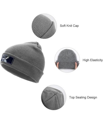 Beanie Hat for Men and Women Cherries Notes Winter Warm Hats Knit Slouchy Thick Cap Charcoal-astronaut $11.18 Skullies & Beanies