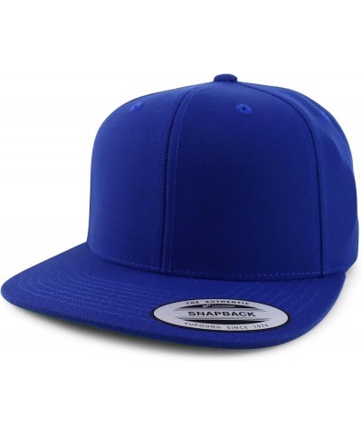 Small Number 00 Back Embroidered Flatbill Snapback Royal $15.00 Baseball Caps