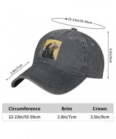 Denim Washed Baseball Cap Vintage Cowboy Hats Adjustable Cotton Trucker hat for Men Women Black $15.88 Baseball Caps