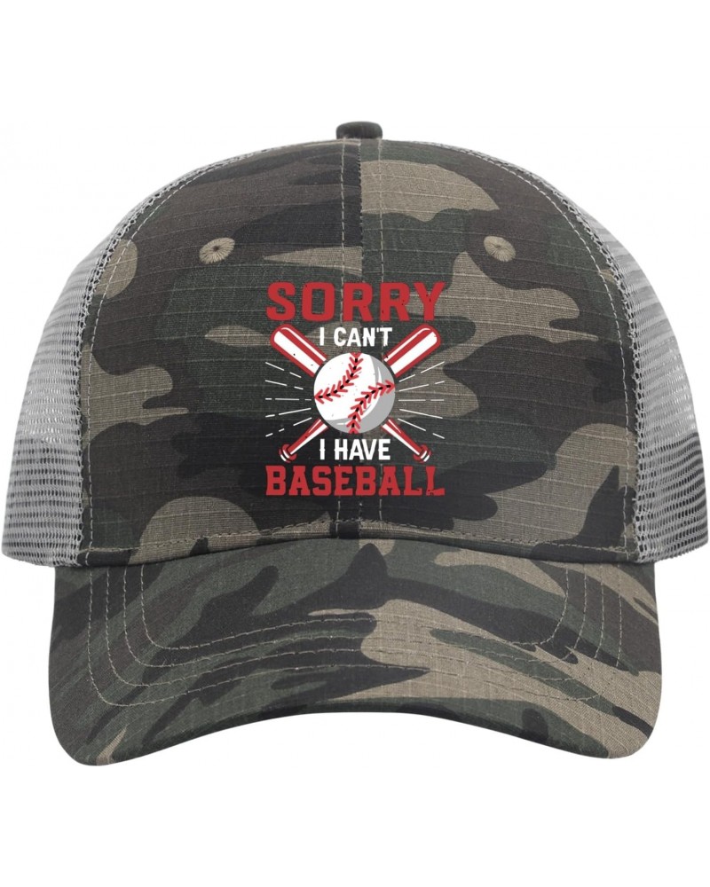 Sorry I Can't I Have Baseball Golf hat Women's hat AllBlack Gifts for Son Hiking Caps $10.06 Baseball Caps