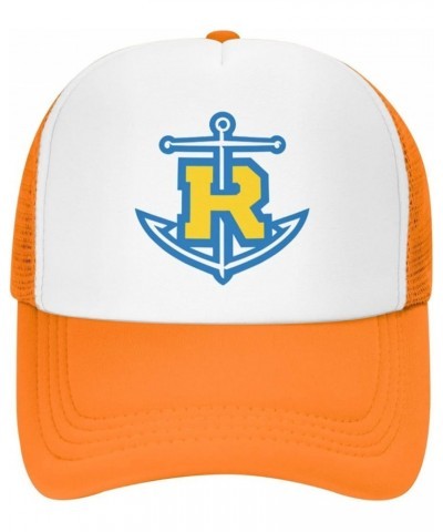 Rollins College Trucker Hats for Both Men and Women - Mesh Baseball Snapback Hats Orange $10.28 Baseball Caps