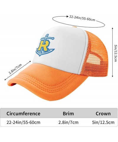 Rollins College Trucker Hats for Both Men and Women - Mesh Baseball Snapback Hats Orange $10.28 Baseball Caps