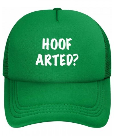 Hoof Arted Black Dad Hat Men Women Mesh Baseball Cap Adjustable Fashion Trucker Hat Black Green $8.66 Baseball Caps