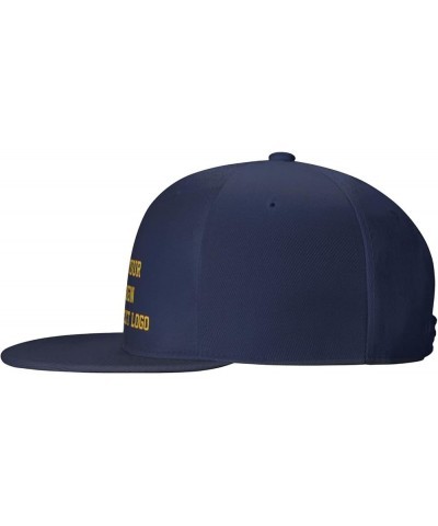 Custom Hats Personalized Hat Add Image Text Logo to Design Your Own Hat Navy Blue $8.84 Baseball Caps