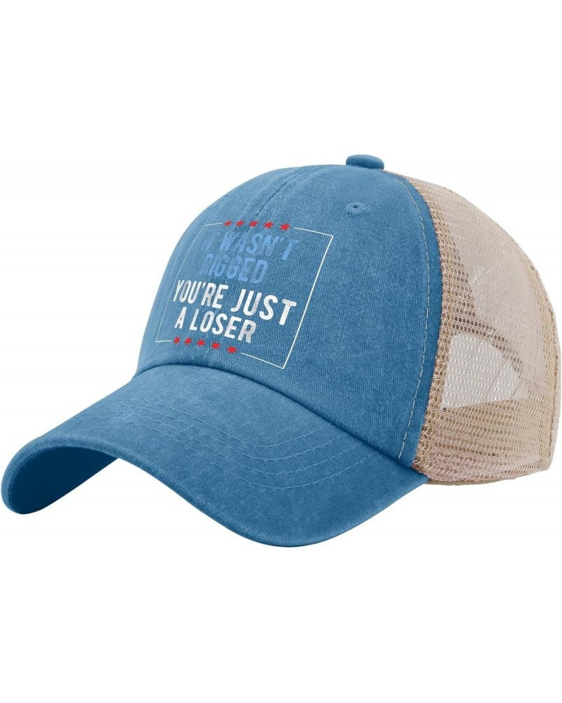 Vote Hat It Wasn't Rigged You're Just A Loser Hats for Womens Mens AllBlack Golf Hats Funny Hat Custom Lake Blue $9.42 Sun Hats