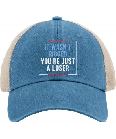 Vote Hat It Wasn't Rigged You're Just A Loser Hats for Womens Mens AllBlack Golf Hats Funny Hat Custom Lake Blue $9.42 Sun Hats