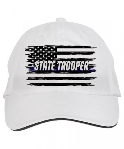 State Trooper Cop, Police Hat Adjustable Cap, Desy8 White $9.89 Baseball Caps