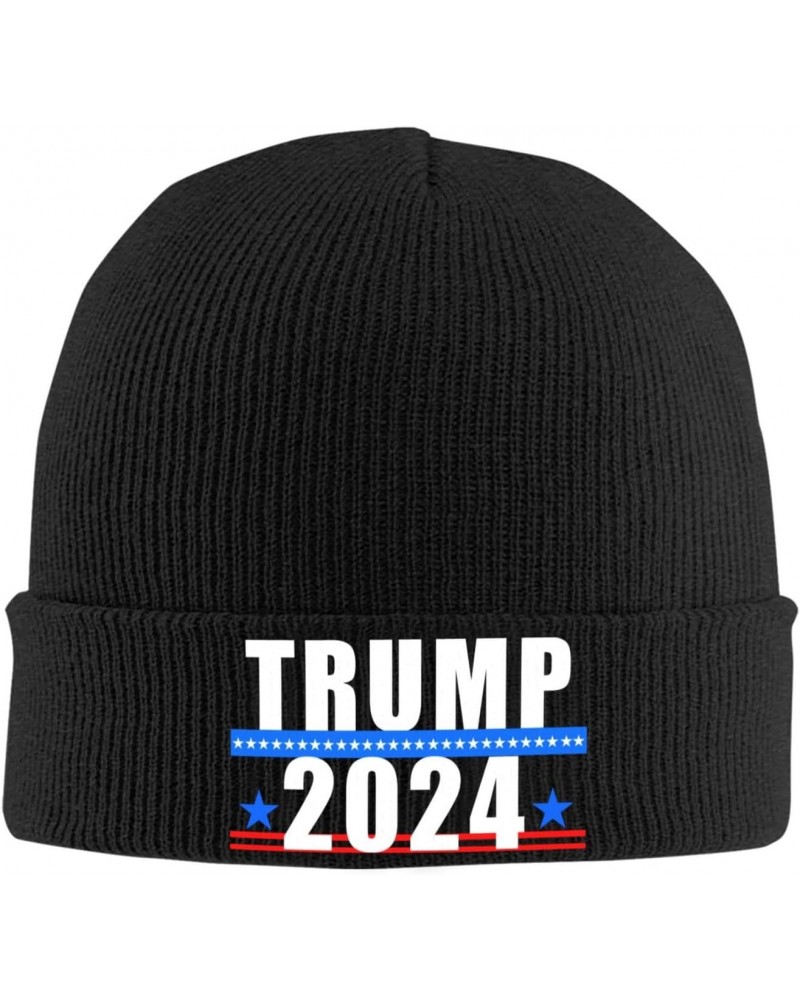 Trump 2024 1 Knit Winter Cap Cozy Winter Essential Ultimate Warmth Men Women Black $11.69 Skullies & Beanies