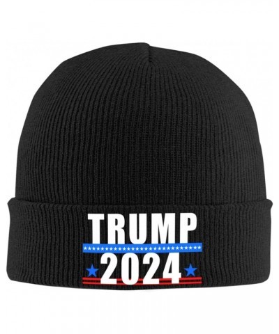 Trump 2024 1 Knit Winter Cap Cozy Winter Essential Ultimate Warmth Men Women Black $11.69 Skullies & Beanies