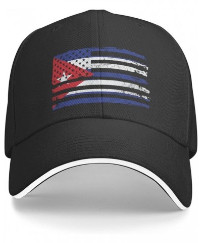 Cuba Flag Cuban Baseball Cap Black $9.02 Baseball Caps