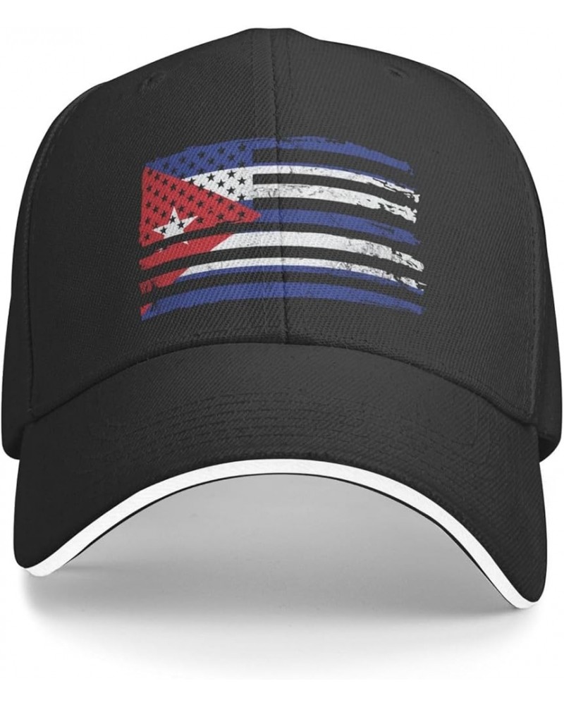 Cuba Flag Cuban Baseball Cap Black $9.02 Baseball Caps