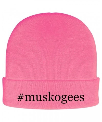 Muskogees - Hashtag Soft Adult Beanie Cap Pink $19.45 Skullies & Beanies