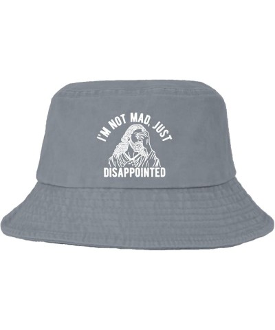 I'm Not Mad,just Disappointed Bucket Hat Bucket Hats Vintage Women Hats Golf Accessories for Vacation Must Haves Light Grey $...