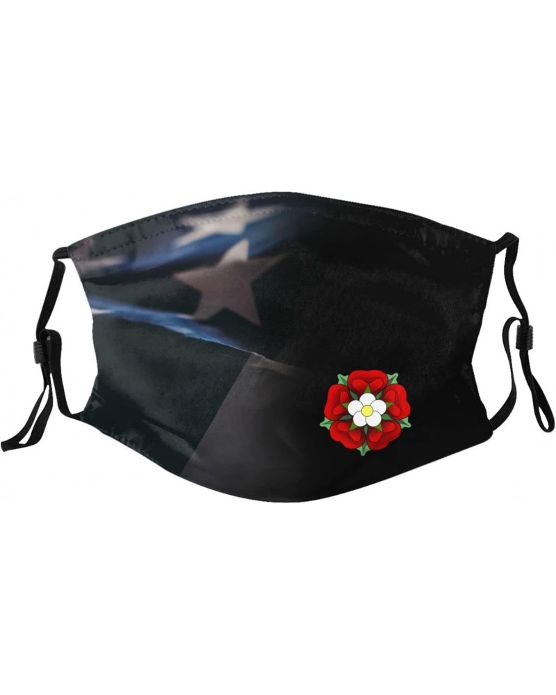 Anne Boleyn Tudor Rose Face Mask Adjustable Breathable Balaclava with Filter $9.81 Balaclavas