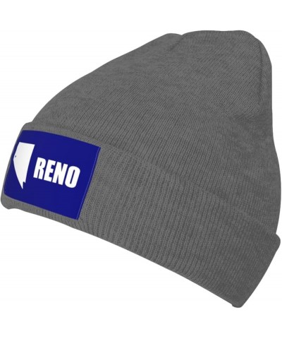 Flag of Reno, Nevada (1959-2018) Beanie Hat for Men Women Soft Cozy Skull Cap Winter Warm Knit Hats Deep Heather $11.60 Skull...