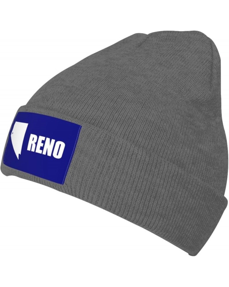 Flag of Reno, Nevada (1959-2018) Beanie Hat for Men Women Soft Cozy Skull Cap Winter Warm Knit Hats Deep Heather $11.60 Skull...