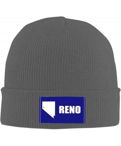 Flag of Reno, Nevada (1959-2018) Beanie Hat for Men Women Soft Cozy Skull Cap Winter Warm Knit Hats Deep Heather $11.60 Skull...