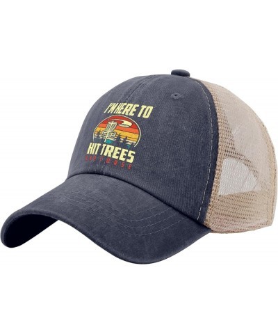 I'm here to hit Trees and Curse Trucker hat River hat Womens Trucker hat Gifts for Dad Golf Hats Purplish Blue04 $11.43 Sun Hats