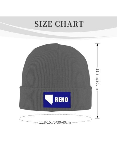 Flag of Reno, Nevada (1959-2018) Beanie Hat for Men Women Soft Cozy Skull Cap Winter Warm Knit Hats Deep Heather $11.60 Skull...