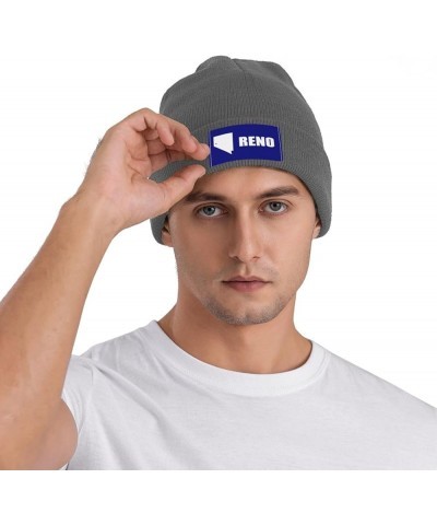 Flag of Reno, Nevada (1959-2018) Beanie Hat for Men Women Soft Cozy Skull Cap Winter Warm Knit Hats Deep Heather $11.60 Skull...