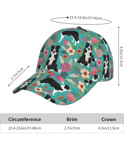 Books Print Baseball Cap Dad Caps Adjustable Sport for Girls Women Men Hats Classic Fashion Casual Border Collie Florals $11....