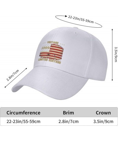 35th Birthday Gifts Vintage 1989 Hat Men Est 1989 35th Birthday Gifts for Women Hat Baseball Cap Snapback Hat White $17.34 Ba...